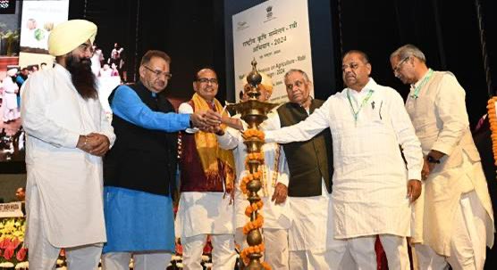 The national target of food grain production in 2024-25 will be 341.55 million tonnes : Shri Chouhan