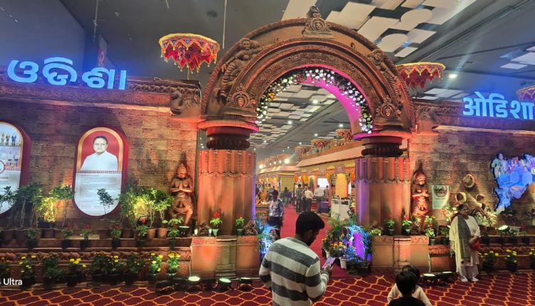‘Odisha Mandap’ has been widely reckoned as a show stopper considering its intricate artistic style