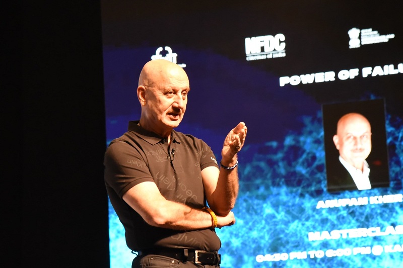 The veteran actor firmly corroborates his life philosophy of ‘Don’t Give Up’ at 55th IFFI Masterclass