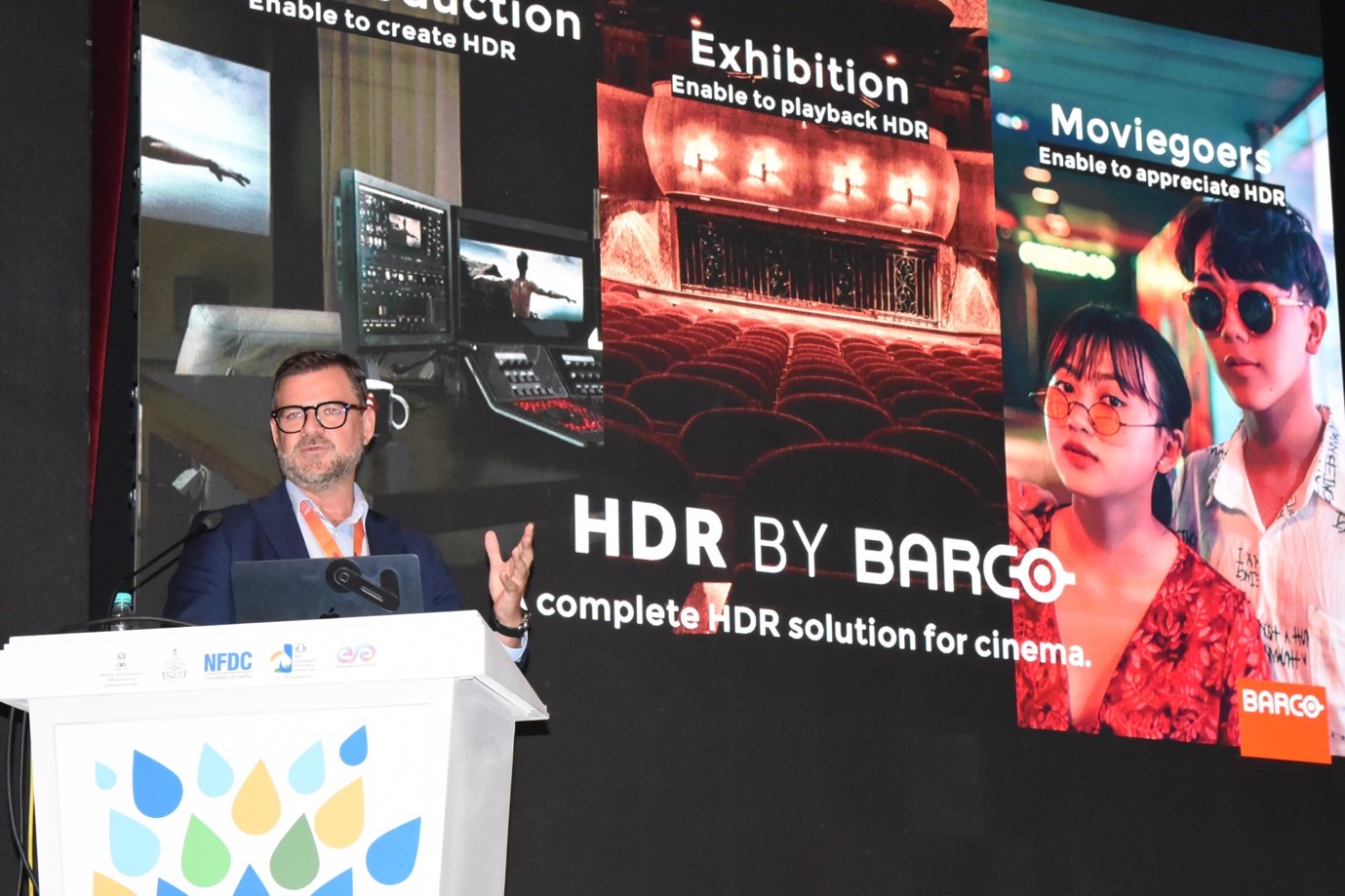 Barco’s HDR technology explained in an engaging masterclass by Anthon Muller at 55th IFFI
