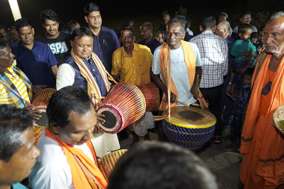 Odisha CM Mohan Majhi Celebrates Diwali at his native village Raikala in Keonjhar