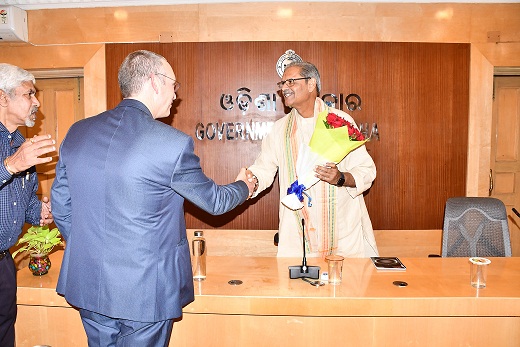 Chairman of Israel-based Insectika Company  called on Deputy Chief Minister Kanak Vardhan Singh Deo