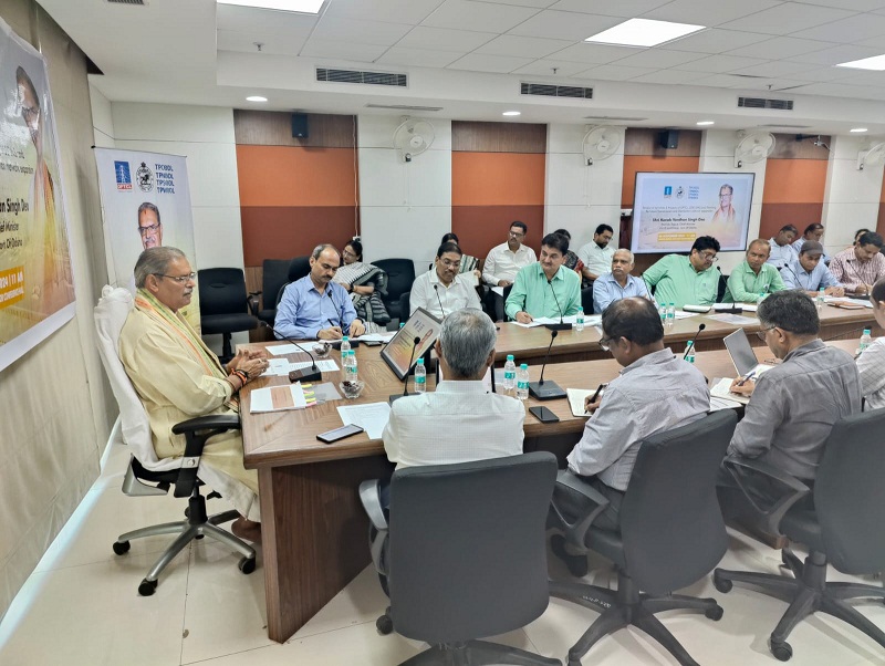 Deputy Chief Minister Kanak Vardhan Singh Deo reviewed activities and projects of Odisha Power Transmission Corporation Limited