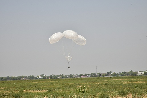 DRDO hands over Authority Holding Sealed Particulars of P-7 Parachute System