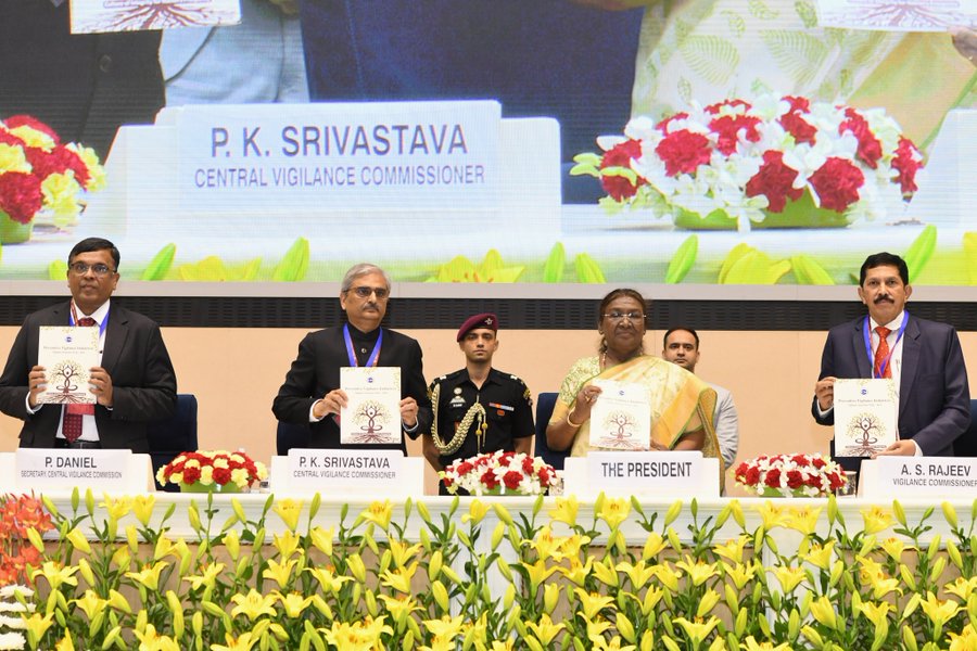 PRESIDENT OF INDIA GRACES VIGILANCE AWARENESS WEEK 2024