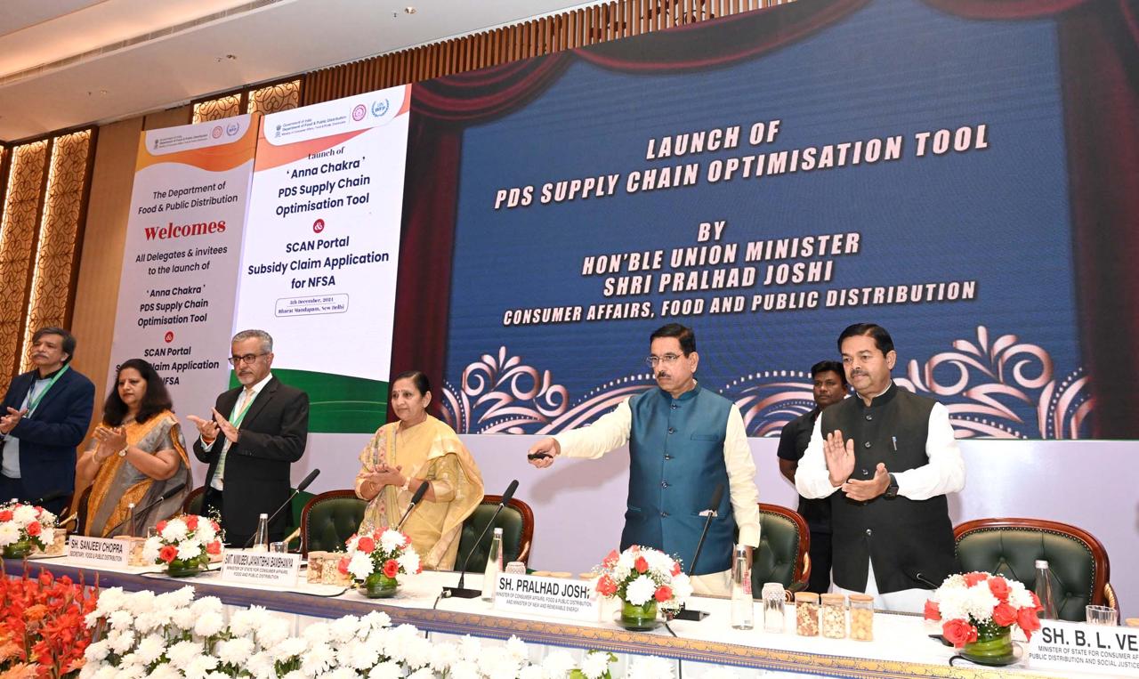 Pralhad Joshi launches ‘Anna Chakra’, the Public Distribution System Supply chain optimisation tool and SCAN