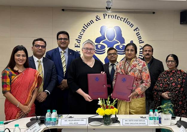MOU signed between Investor Education and Protection Fund Authority (IEPFA) and  Association of Chartered Certified Accountants (ACCAA)  to Empower Financial Literacy Across India