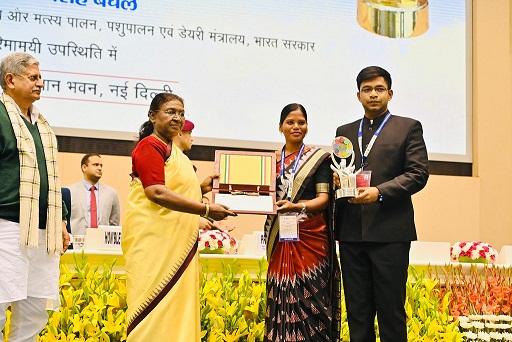 Hon’ble President of India Smt. Droupadi Murmu Confers National Panchayat Awards:Odisha win seven Awards