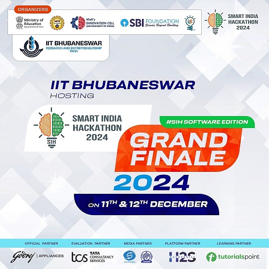 IIT Bhubaneswar is all set to host Grand Finale of  Smart India Hackathon-2024