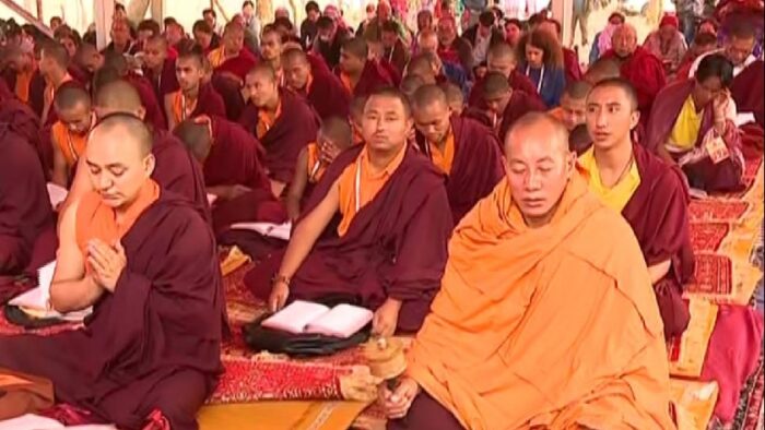 More than 1,500 Buddhist monks and followers have congregated at Uadaygiri and Ratnagiri