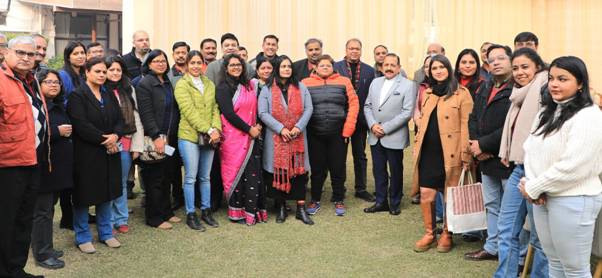 Union Minister Dr. Jitendra Singh hosted luncheon for journalists and Media persons