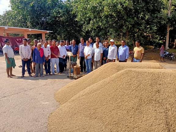 Paddy procurement process is going on in the state this kharif season smoothly