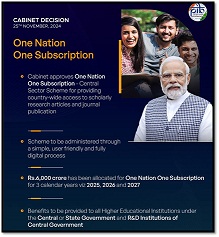 One Nation One Subscription:Empowering India’s Research Ecosystem