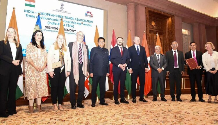 india to Inaugurate EFTA Desk to Enhance Trade and Investment under TEPA