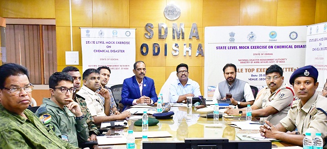 Odisha State Disaster Management Authority will conduct a state-level mock exercise on chemical disaster management