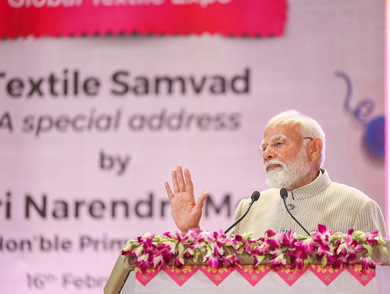Prime Minister Shri Narendra Modi addresses the Bharat Tex 2025