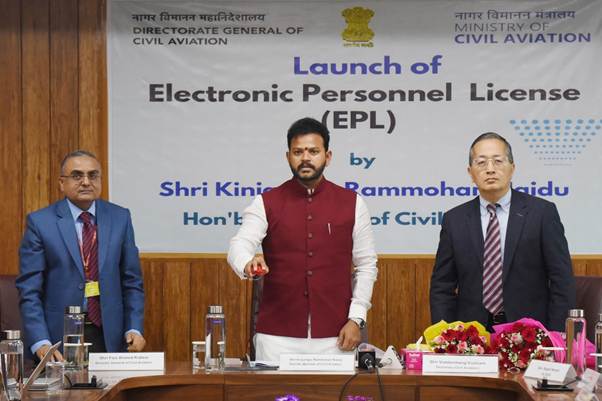 Civil Aviation Minister Ram Mohan Naidu launches Digital License for Pilots