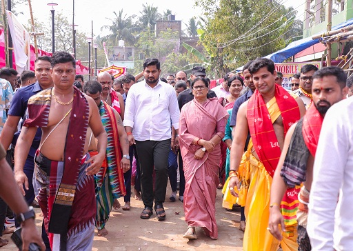 Odisha government has announced an allocation of Rs 10 crore for the development of the Baba Akhandalamani Temple at Aradi