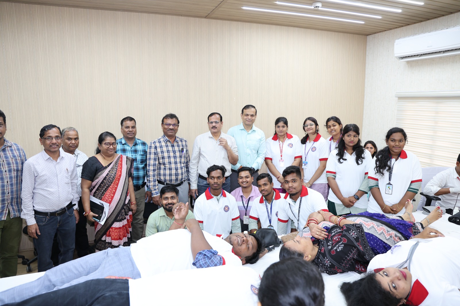 Blood Donation Camp organized at Higher Education Department