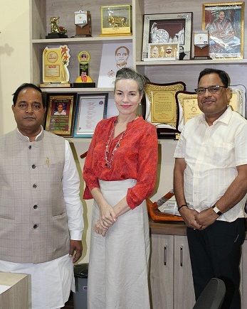 Odisha Minister Krushna Chandra discuss various issues related to food security with UN Representative of World Food Programme