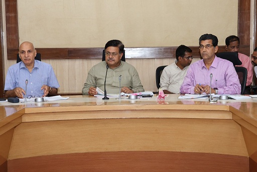 Works Minister Prithviraj Harichandan chaired a high-level review meeting to assess the progress of road, bridge, and building projects