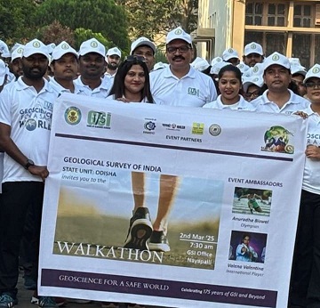 Geological Survey of India as a part of 175 year celebration has organised  Walkathon