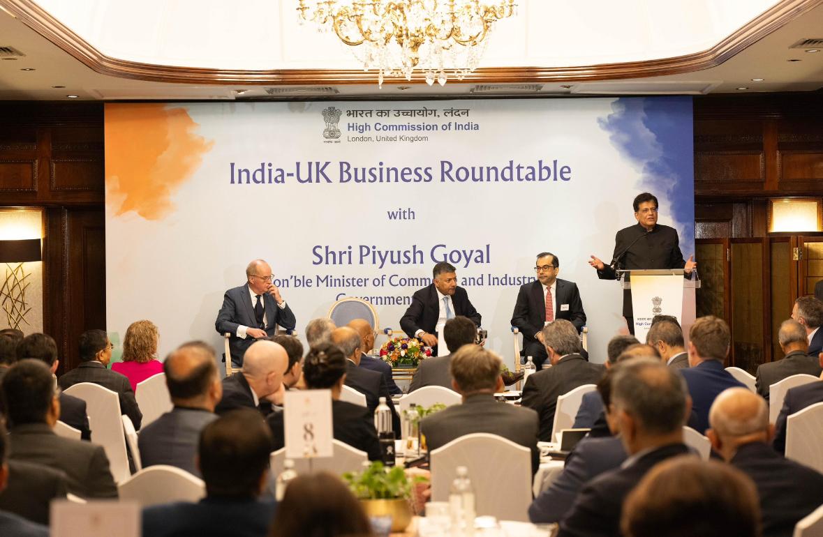 Piyush Goyal Highlights Investment Opportunities At India-UK Business Roundtable