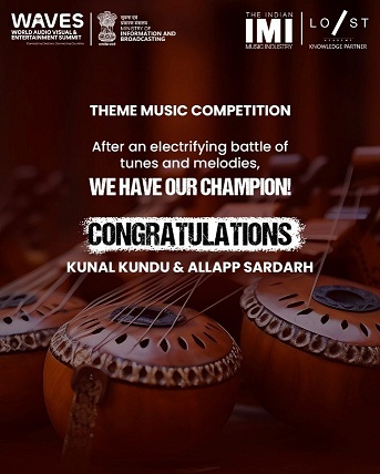 Winners of WAVES 2025 – Theme Music Competition, Create in India Challenge announced