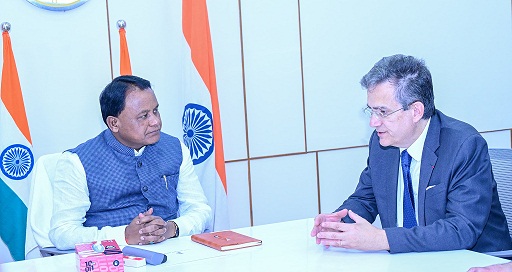 French Ambassador Thierry Mathou paid a courtesy call to Odisha Chief Minister