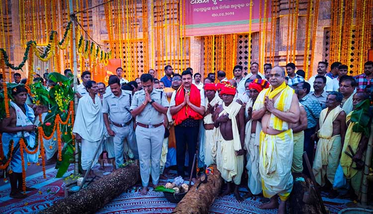 Chariot Construction Begins With ‘Ratha Katha Anukula’