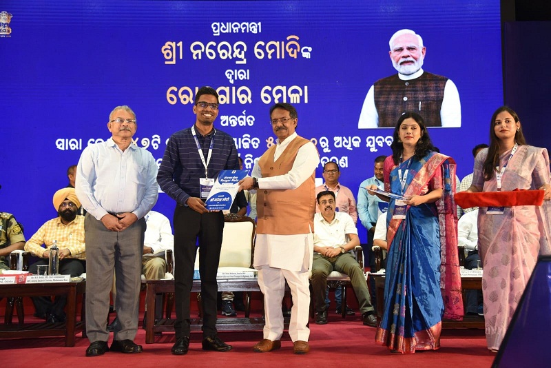 Union Minister of State for Corporate Affairs Harsh Malhotra handed over appointment letters to 258 candidates
