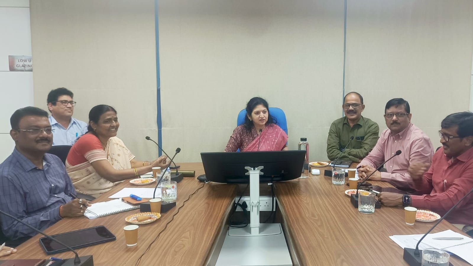 Principal Secy Usha Padhee Convens Joint Review Meeting with senior officials of the Commerce & Transport and Housing & Urban Development Departments
