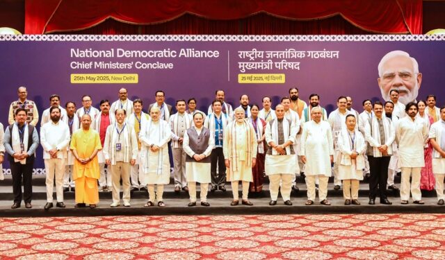 Odisha CM Majhi Attends NDA Chief Ministers’ Conclave