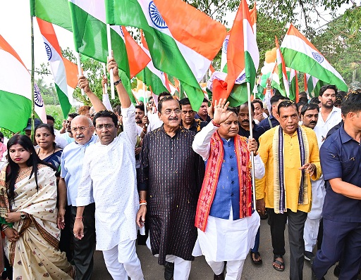Odisha Chief minister Leads Tiranga Yatra To Celebrate Operation Sindoor Success