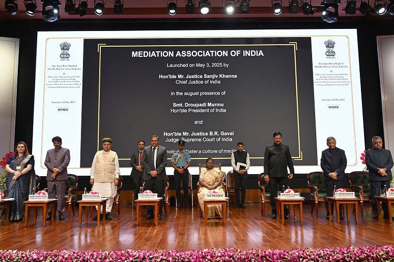 PRESIDENT OF INDIA GRACES THE FIRST NATIONAL MEDIATION CONFERENCE