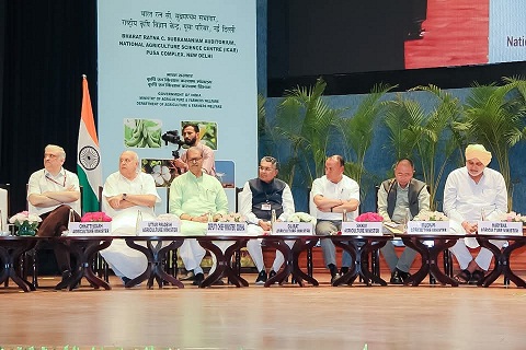 Deputy Chief Minister Shri Kanak Vardhan Singh Deo attended the National Conference on Agriculture Kharif Campaign 2025