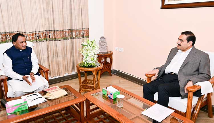 Adani Group Chairman Gautam Adani paid a courtesy visit to Chief Minister Mohan Charan Majhi