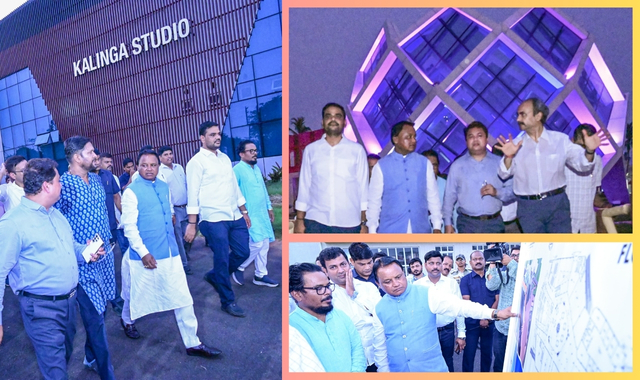 Odisha CM Visits Kalinga Studio, Directs to Prepare Detailed Project Report  to outline the modernisation plan