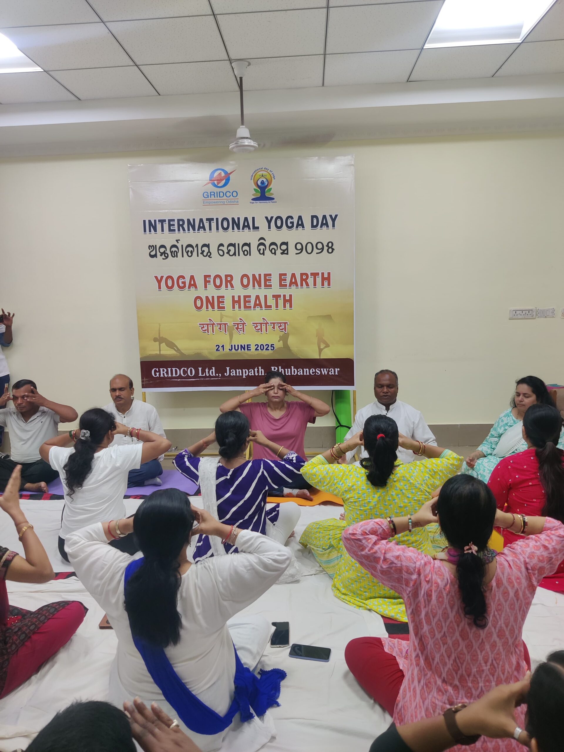GRIDCO Celebrates International Yoga Day