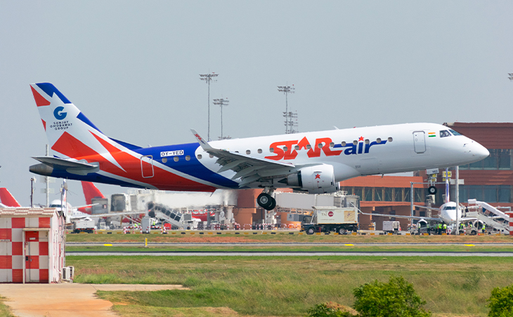 Star Air has announced  to start direct flight services between Bhubaneswar and Jharsuguda