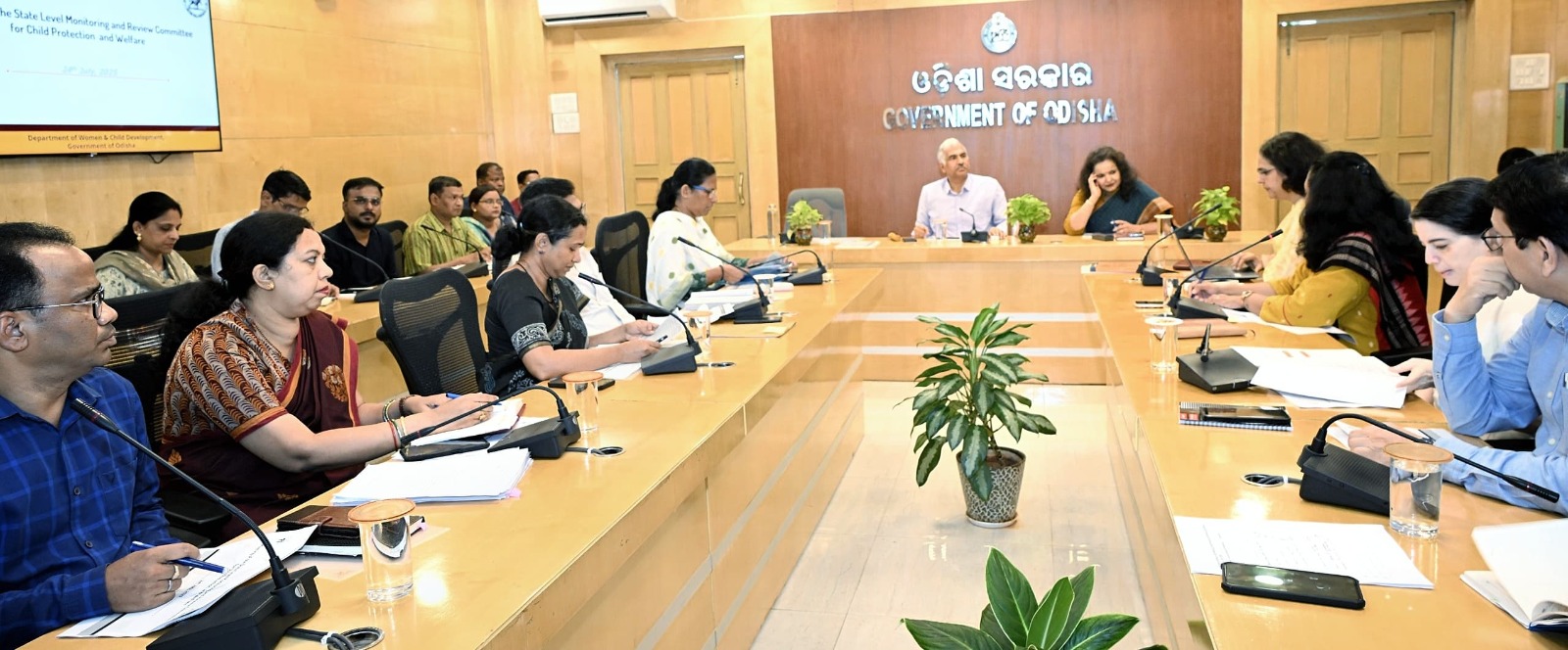 Chief Secretary of Government of Odisha Manoj Ahuja Chairs Key Meet On Child Protection