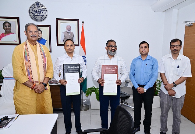 An MoU has been signed between Agriculture & FE Department and Skymet Weather Services Pvt Ltd