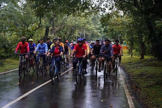 Union Minister of State for Youth Affairs and Sports, Raksha Khadse & Actor, Jackie Shroff Inspire Citizens at 38th Edition of Sundays on Cycle