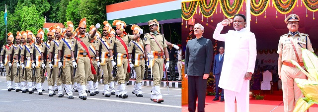 Independence Day 2025: Odisha CM Mohan Majhi hoists flag in Bhubaneswar