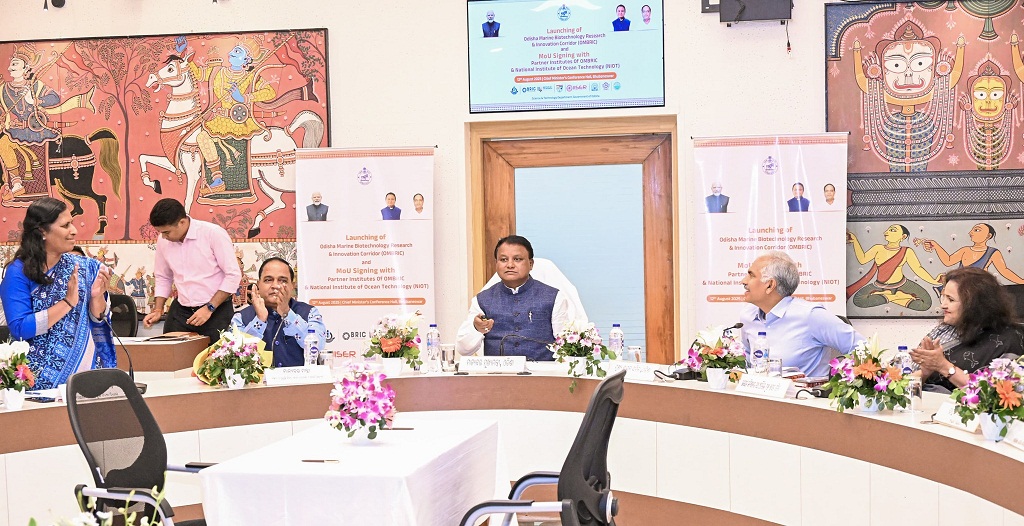 Odisha CM  Launches Odisha Marine Biotechnology Research & Innovation Corridor