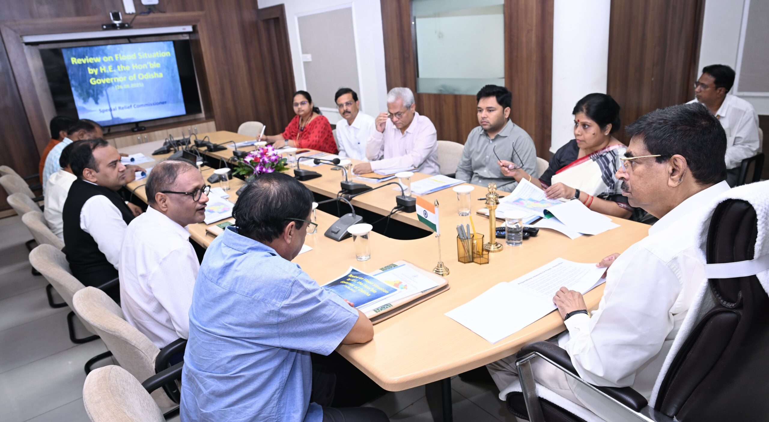 Odisha Governor Reviews Flood Situation