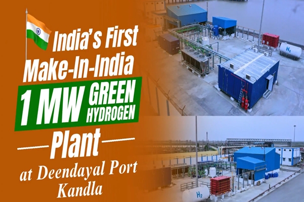 First Make-In-India Green Hydrogen Plant Commissioned At Kandla