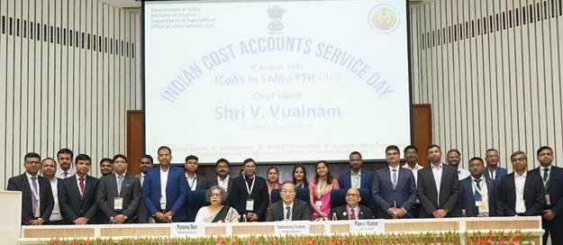 Secretary Expenditure Shri V. Vualnam presides over the Foundation Day celebration of Indian Cost Accounts Service (ICoAS) Day 2025