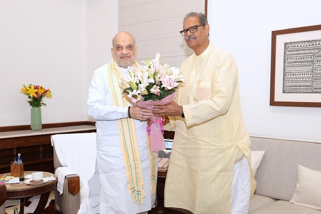 Dy CM KV Singh Deo Discusses Development Priorities of  Odisha  With Shah, Nadda