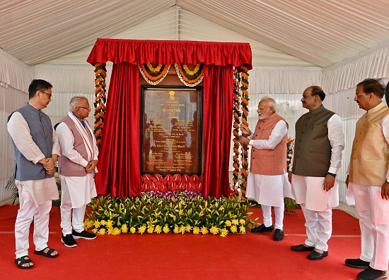 Prime Minister Shri Narendra Modi inaugurates newly constructed flats for Members of Parliament